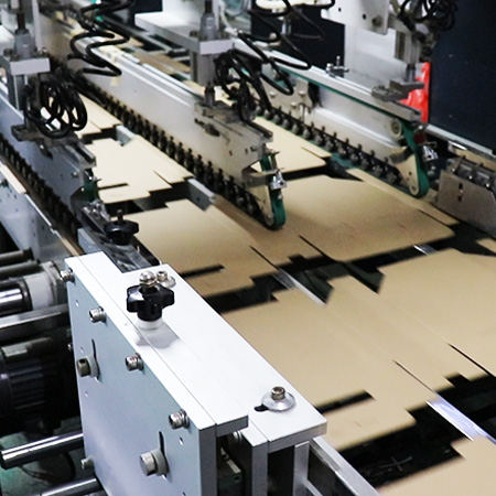 Automatic box-gluing machine